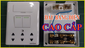 Bảng Điện Taplo Điện Cao Cấp 2 công tắc 1 ổ cắm | Điện nước 365