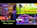 NEW 162/96 LED Solar Icicle Outdoor Christmas Lights