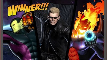 ULTIMATE MARVEL VS. CAPCOM 3 My Favorite Villains Wesker,Super Skrull,Dormammu Gameplay