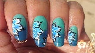 nail stroke butterfly tutorial flower