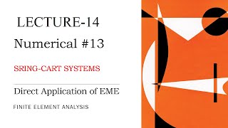 Direct Application of EME | Spring Cart System | Numerical | Finite Element Analysis | L-14