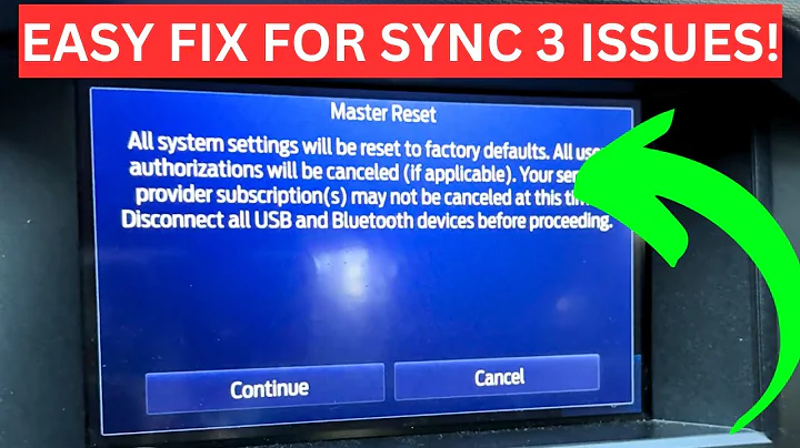 How To MASTER Reset and SOFT Reset Your SYNC 3 System | Easy FIX for CarPlay Issues