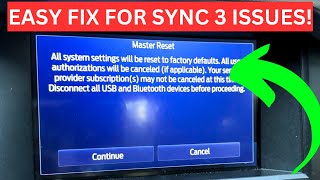 How To MASTER Reset and SOFT Reset Your SYNC 3 System | Easy FIX for CarPlay Issues