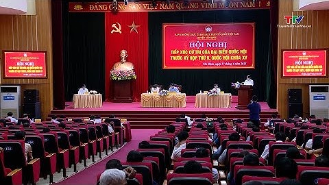 Đại biểu Quốc hội tiếp xúc cử tri tại huyện Yên Định