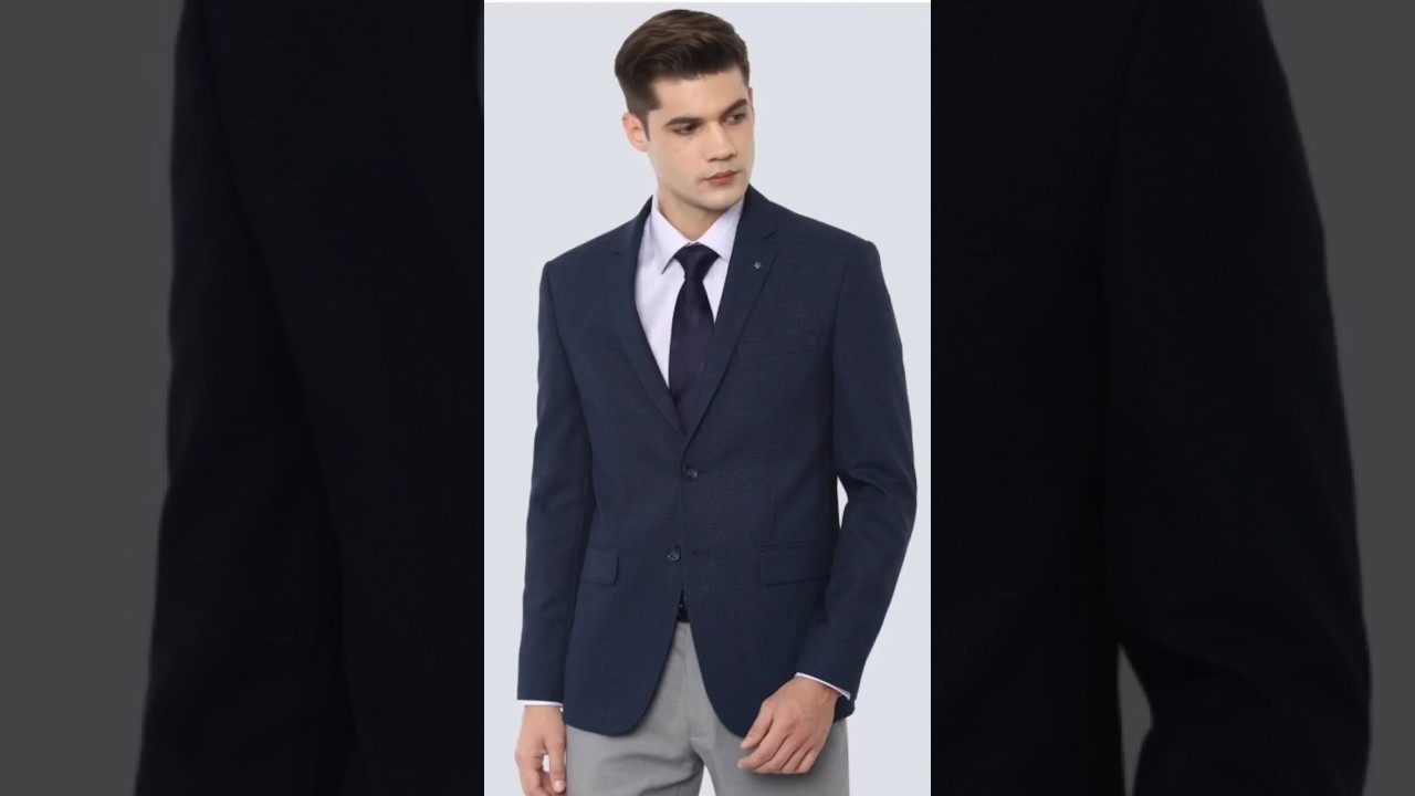 Unboxing the Elegance: LOUIS PHILIPPE Men's Dark Blue Formal Blazer 