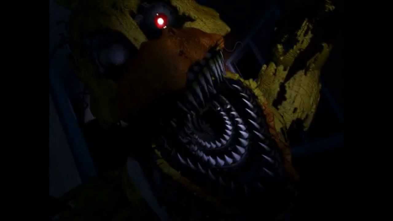 FNaF 4: Nightmare Chica Jumpscare - YouTube