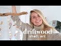 DIY DRIFTWOOD SEASHELL wall hanging art + life updates!! 🐚 🐚 🐚