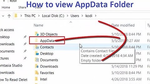 AppData Folder not found ||How to Find AppData Folder in Windows 10 ||AppData Folder Location