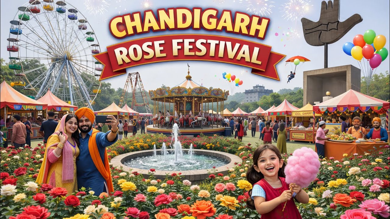CHANDIGARH ROSE FESTIVAL 2026 | #shorts | #video | #trending | #travel | #reels | #youtubeshorts 