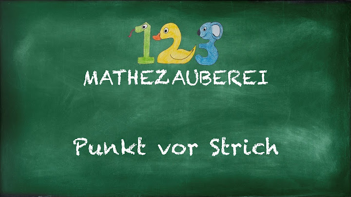 Punkt vor Strich