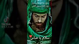 سلام يا عباس يا كافل زينب تفدي لها إلا نفاس❤🤍❤🤍