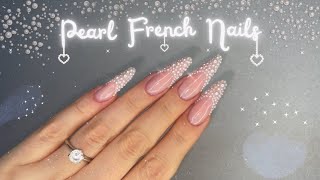 Pearl French Dual Forms Nails 🧜🏻‍♀️💗