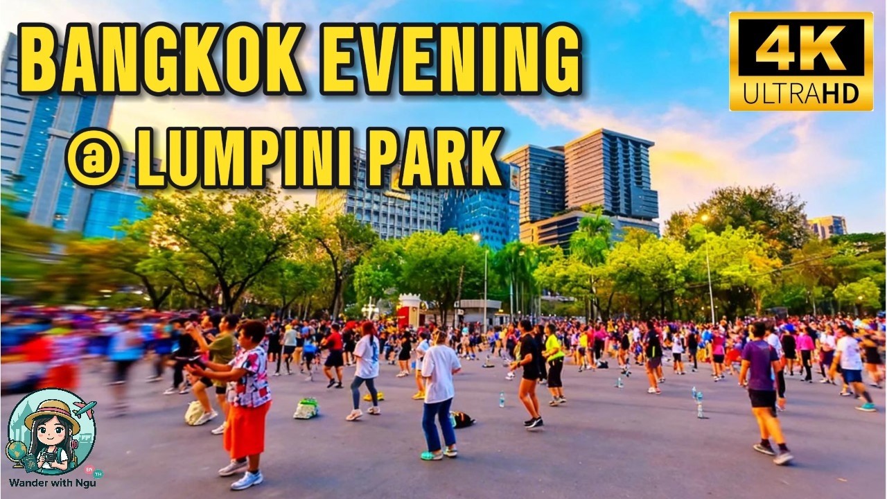 Bangkok Evening Vibes at Lumpini Park 🌇 ASMR Walking Tour