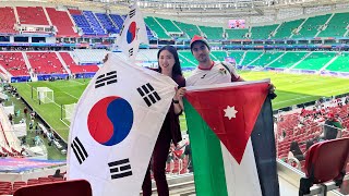 Korean&Jordanian couple at AFC ASIAN CUP🏆 Round 8: Jordan VS South Korea