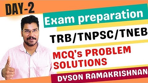 TRB 2022 | TNPSC AE | TNEB AE | MCQ SOLVING | DYSON RAMAKRISHNAN
