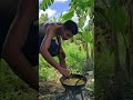 Primitive Technology - Eating Delicious - special fish cooking #shorts #primitivetechnology