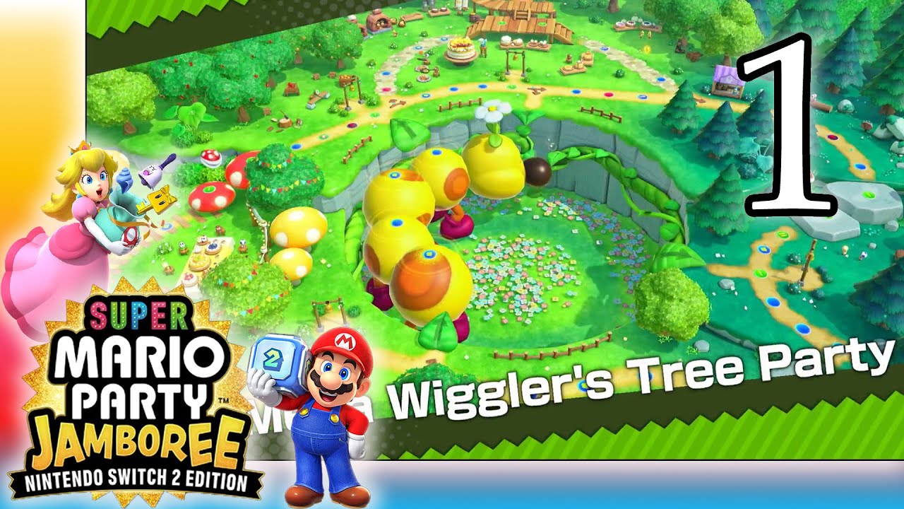 FIRST TIME Mega Wiggler's Tree Party - Mario Party Jamboree Switch 2 Edition - part 1
