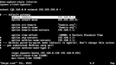 configuration dhcp server in Red Hat Enterprise Linux 5 Movie avi