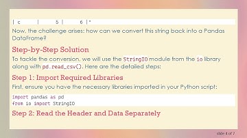 How to Convert a tabulated String from Pandas Back into a DataFrame