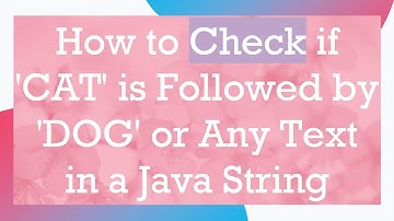 How to Check if 