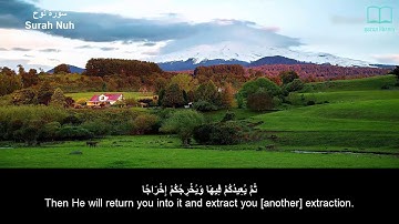 سورة نوح - سعد الغامدي - مترجم | Surah Nuh - Saad Alghamdi - English subtitles