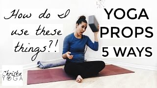 yoga blocks and straps