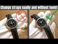 How to change / remove a watch strap without tools!