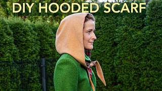 How to Sew a Hooded Scarf | Easy Sewing Tutorial + PDF Pattern