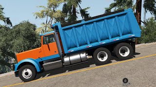 BeamNG Drive - Dump Truck Transporting a Huge Rock Part 1