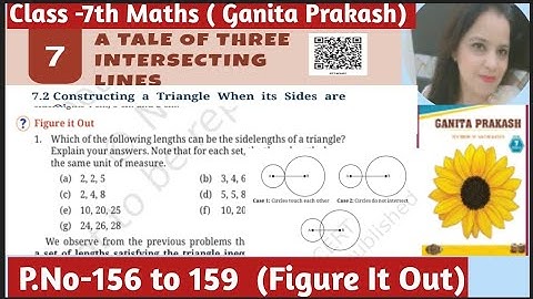 Class 7th Maths Ganita Prakash| Ch -7 A Tale Of Three Intersecting Lines| Page No-156,159| Solutions
