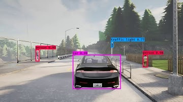 Self-Driving Car in CARLA Simulator Town 1 + Object Detection + Lane Detection