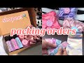 studio vlog:packing shopee orders🍒 asmr, j&t, printing logo, stickers, small business | philippines