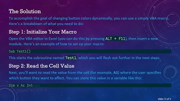 How to Dynamically Change Command Button Colors in Excel VBA