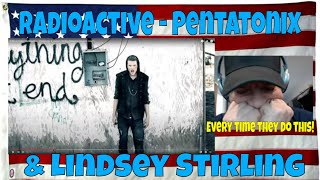 [Official Video] Radioactive - Pentatonix & Lindsey Stirling (Imagine Dragons cover) - REACTION