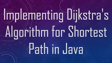 Implementing Dijkstra