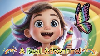 ⭐ “Mia and The Magic Crayon ✏️✨ Cute Kids Story | Drawing Becomes Real!”