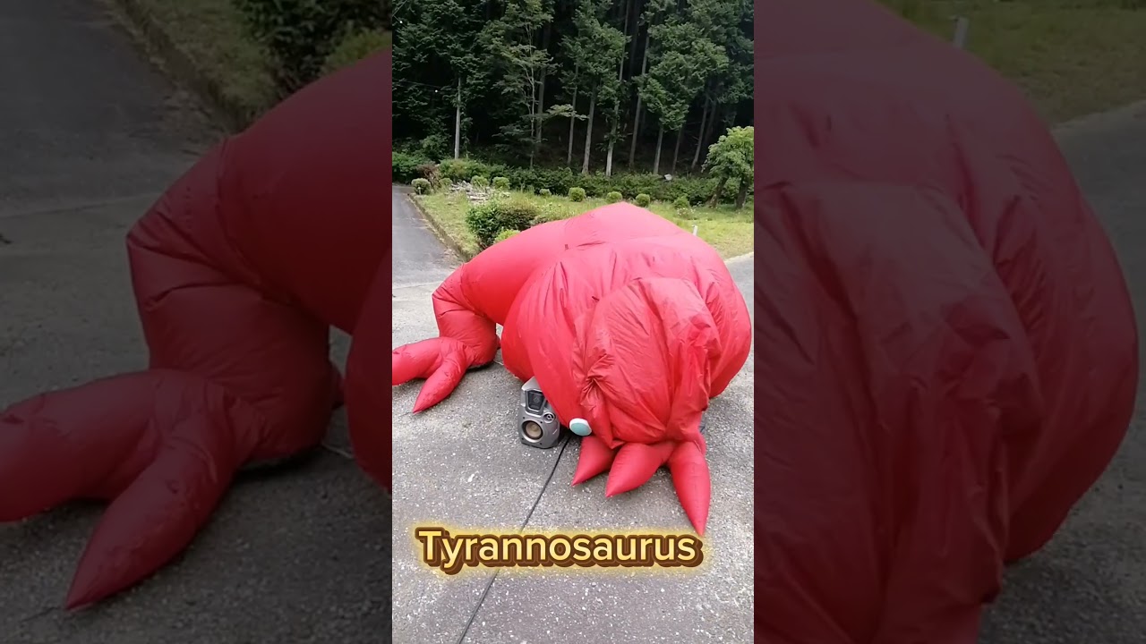 Dinosaur shooting game event production / Tyrannosaurus Inflatable / 恐竜シューティング ティラノサウルス #Dinosaur