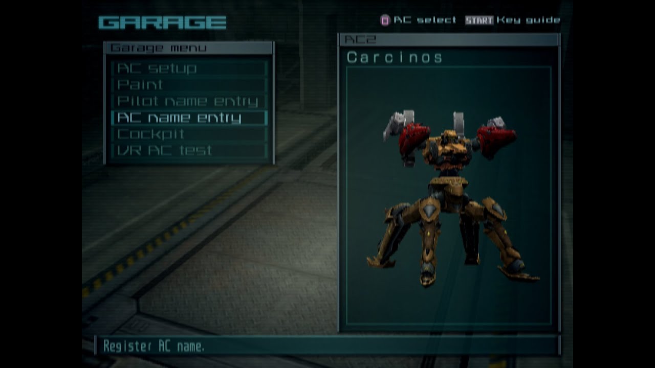 Armored Core AC Showcase - Carcinos (AC Last Raven) - YouTube