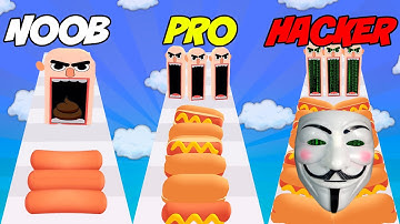 Sausage Roll - NOOB vs PRO vs HACKER