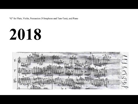 Luiz Castelões  |  &quot;G&quot; (2018)  |  Ecce Ensemble (w/ score)