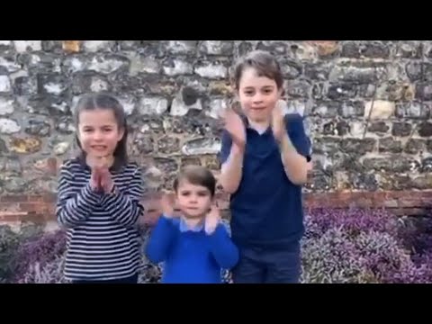 Video: Prinses Charlotte, Louis En George Juichen Het Gevecht Met Het Coronavirus Toe