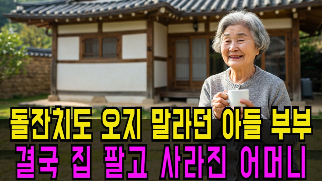 Outline Video 돌잔치도 오지 말라던 아들 부부… 집 팔고 사라진 어머니 |오디오북|노후사연|오디오북|사연라디오|인생사연