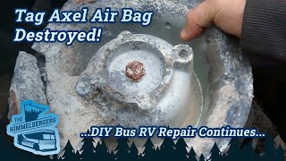 Changing Tag Axel Air Bag MCI MC9   Spring Bus Maintenance by Himmelberger Bus 738 views 1 year ago 8 minutes, 14 seconds