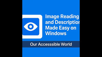 Image Reading and Description Made Easy on Windows for Visually Impaired Users