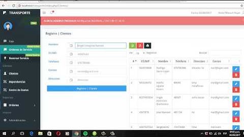 SISTEMA DE ORDEN DE SERVICIO DE  TRANSPORTE DE TAXI EN PHP Y MYSQL
