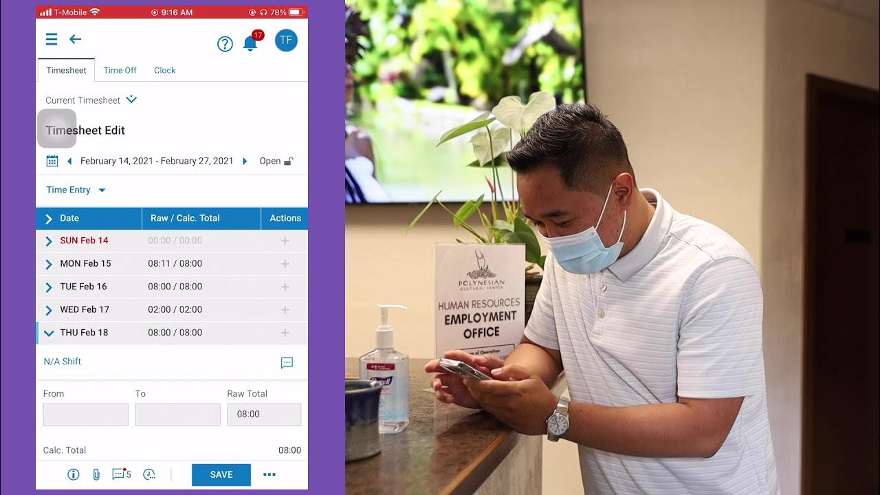 How to Approve your Timesheet in UKG Mobile App YouTube
