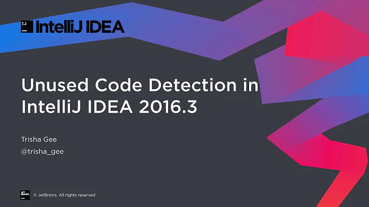 Unused Code Detection in IntelliJ IDEA 2016.3