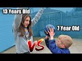 7 Year Old EXPOSES 13 Year Old Sister in 1v1 BASKETBALL | Colin Amazing