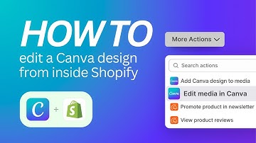 Shopify Connect for Canva | How to edit a Canva design inside Shopify