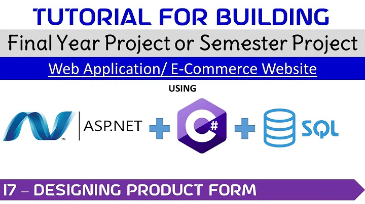 17 - Designing Product Form #project #visualstudio #admin #finalyearproject #category #product